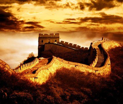 Fototapeta Great wall of Badaling,Beijing,China.