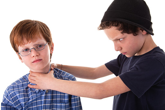 A Teen Beating A Child