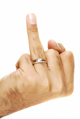 ring in finger