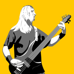 guitarist silhouette