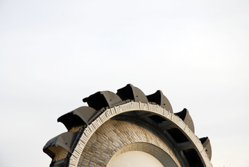 Oberer Teil eines Schaufelrades