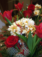 Colourful bouquet of flowers
