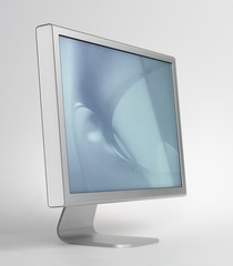 Cinema-Monitor, isoliert mit pfaden