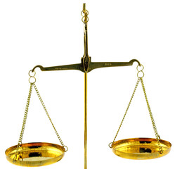 balance de précision à fléau, fond blanc