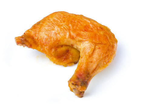 Chicken leg with clipping path. See in path palette