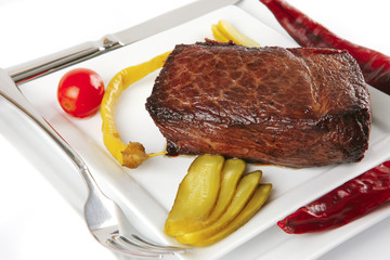 beef chunk with peppers