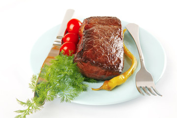 beef meat and tomatoes