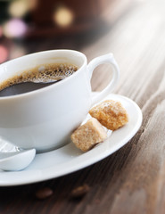 Beautiful Hot Coffee close-up