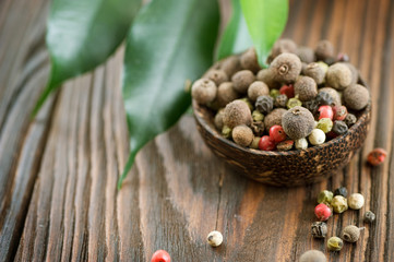 Spices.Selective focus