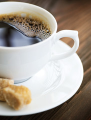 Beautiful Hot Coffee close-up