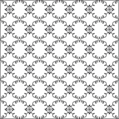 Vector curved seamless pattern