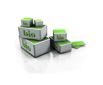 3D bio ecological recyclable green box