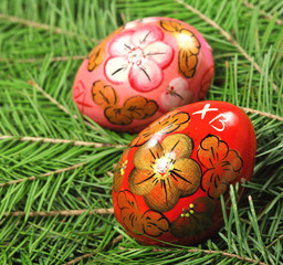 Fir tree  and easter egg