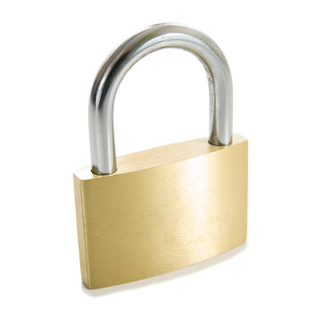 padlock isolated on white background