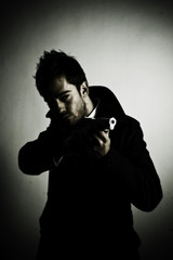 Man with a gun