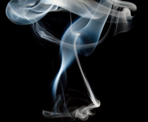 smoke on black background