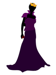 Evil Queen Silhouette Illustration