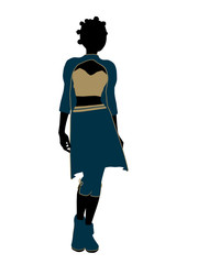 Jasmine Silhouette Illustration