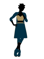 Jasmine Silhouette Illustration