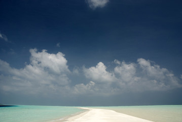 Sand bank at Maldives