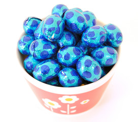 Easter eggs on background for your easter design.