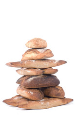 Fototapeta na wymiar pains de campagne diverses