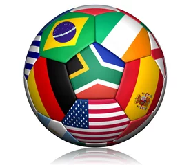 Crédence de cuisine en verre imprimé Sports de balle Ballon de la coupe du monde de football 2010