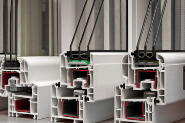 PVC profiles for window manufacturing