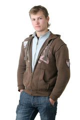Fototapeta premium Portrait of a casual young man