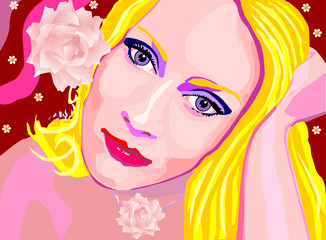 dziewczyna z różą