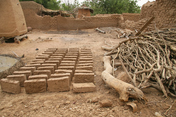 ségou, fabrique de briques