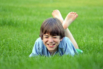 Fototapeta premium Boy Laughing