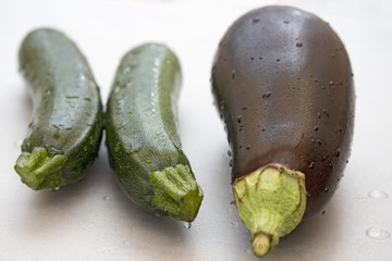Zucchini vs. Aubergine
