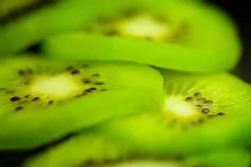 Cercles muraux Tranches de fruits tranches de kiwi