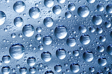 Blue water drop background