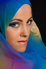 Naklejka premium Arabian beautiful woman.