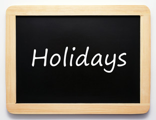 Holidays / Urlaub / Ferien - Concept Sign