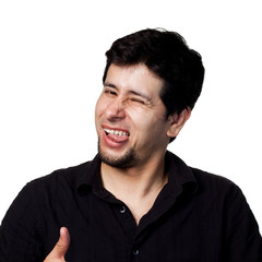 Fototapeta premium young man winking