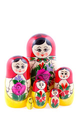 Group of Russian nesting dolls