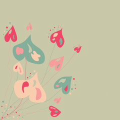 Abstract flowers background