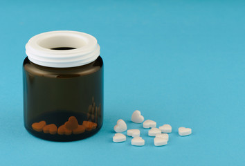 Tablets in the form of heart