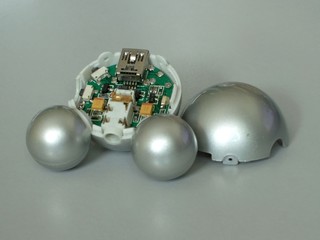 Circuit board inside an MP3 player