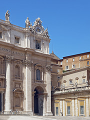 Fototapeta na wymiar saint peter's basilica exterior