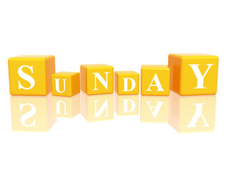 sunday in 3d cubes