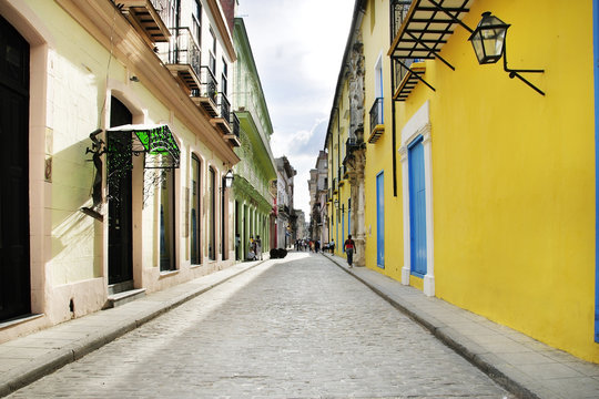 Empty old Havana street