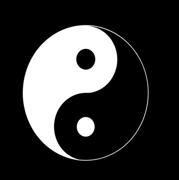 yoga, zen, position, équilibre, massage, yin, yang