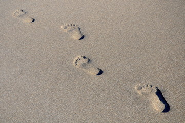 Fußspuren im Sand