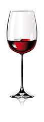 Glass of wine - bordeaux