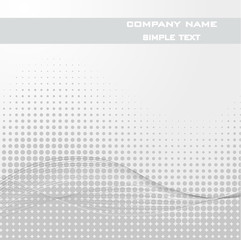 Sample Text - Abstract dots vector background. Halftone.