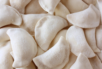 Fototapeta na wymiar raw dumplings